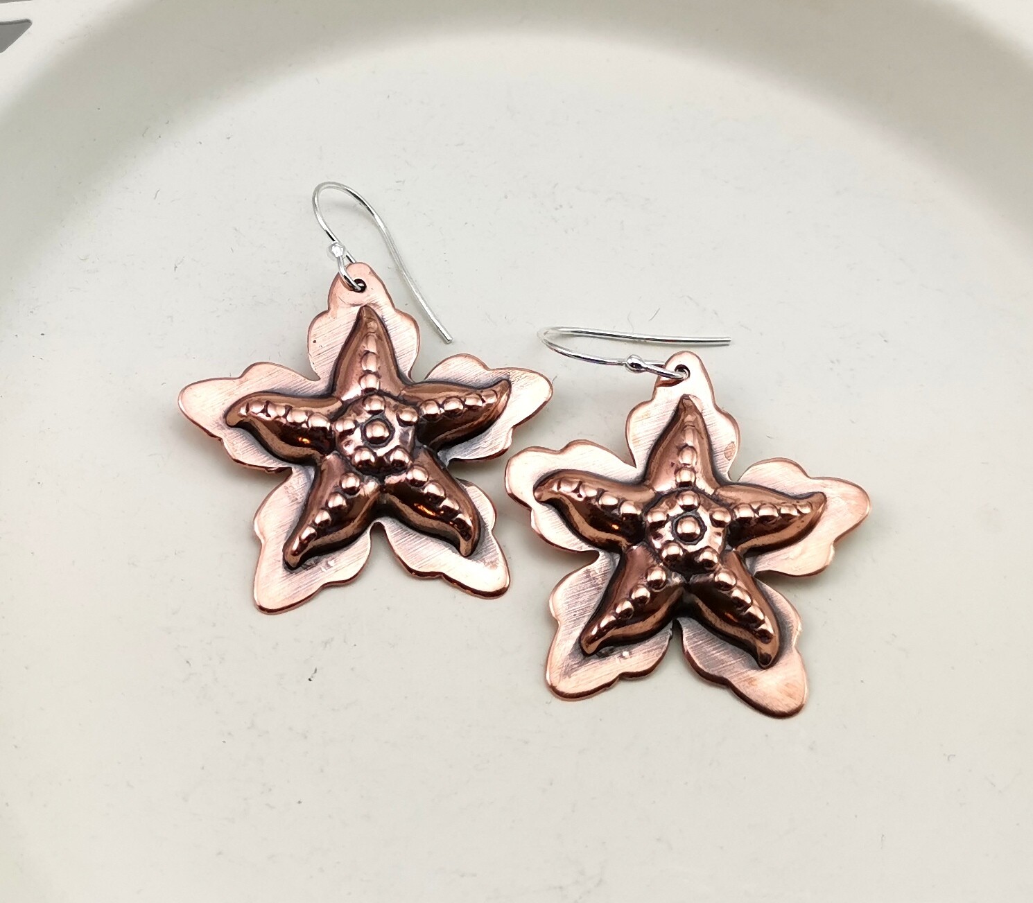 StarFish Copper Earrings Starfish Beach Jewelry