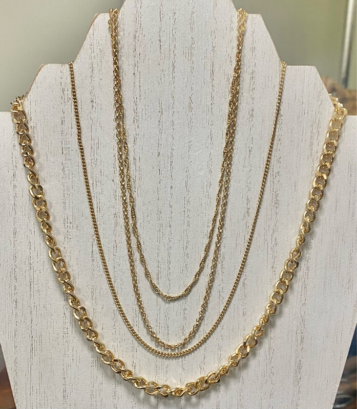 4 Layers Of Gold Necklace