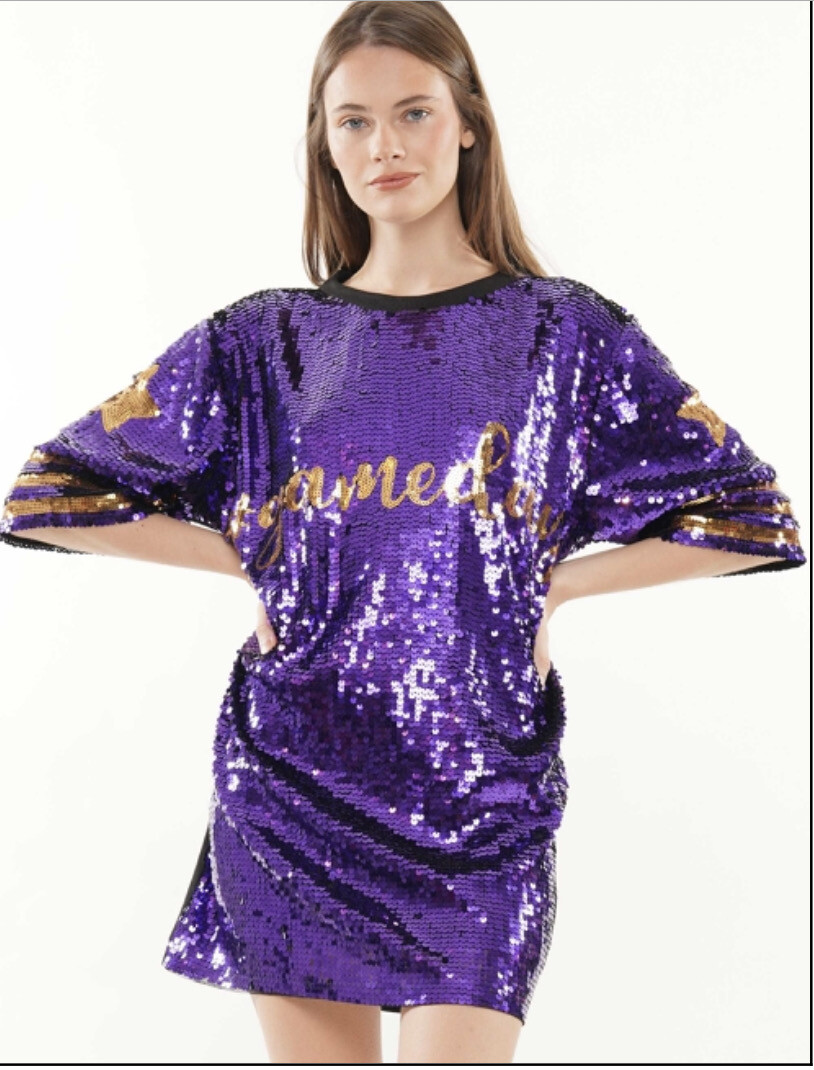 Game Day Star Sequin Dress