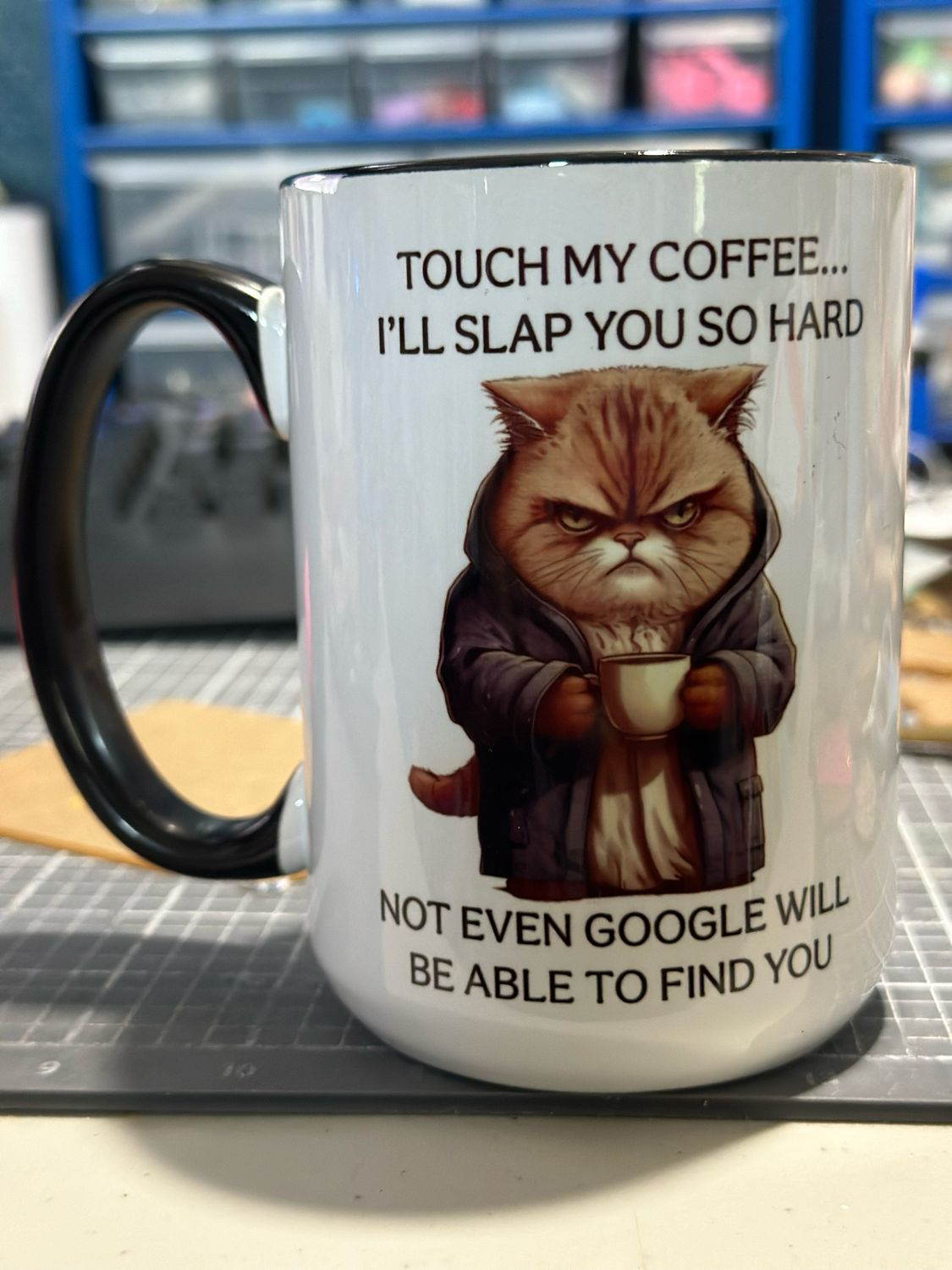 Touch My Coffee Cat