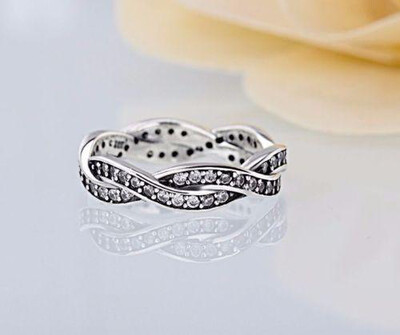 Silver Steriling ‘twist of fate’ european ring