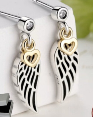 Sterling Silver Wing Earnings
