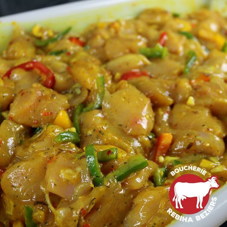Poulet poêlé à l'indienne