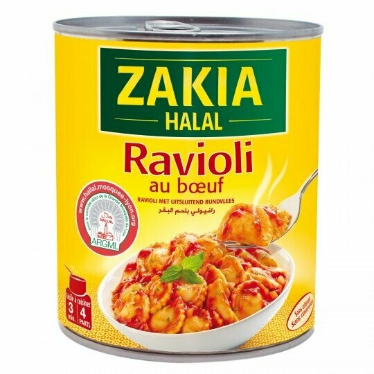 Plat cuisiné halal ravioli au bœuf ZAKIA