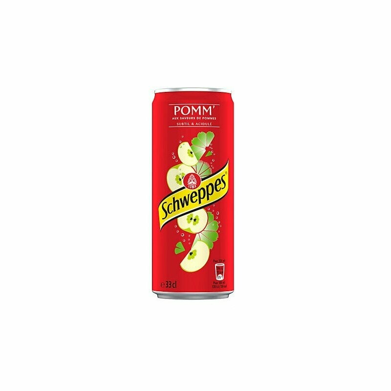Schweppes pomme canette 33cl