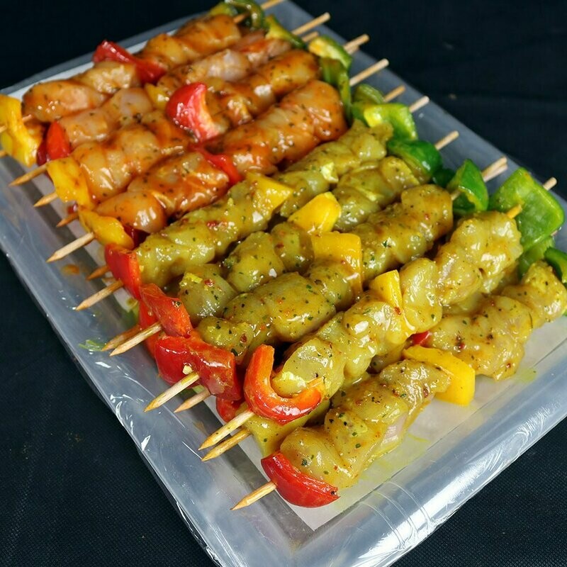 Brochettes de poulet indienne