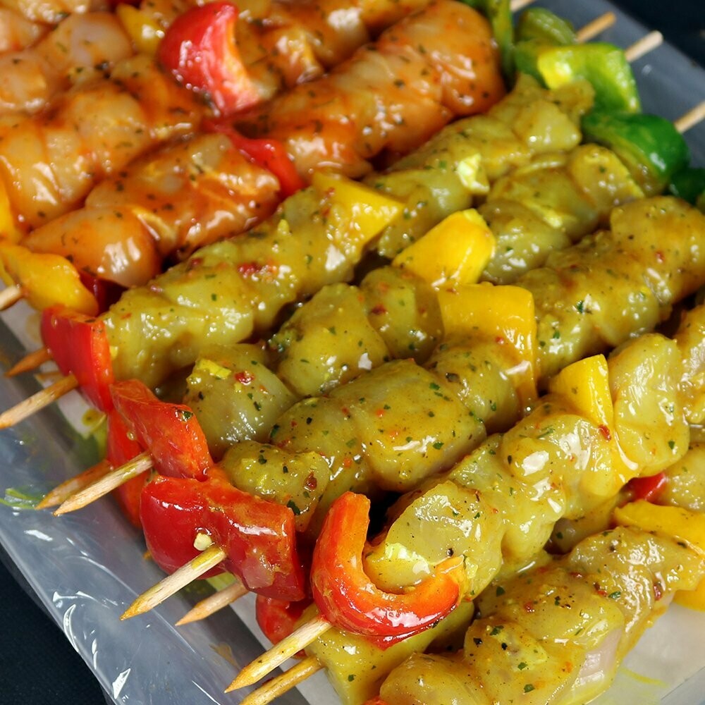 Brochettes de poulet tex-mex