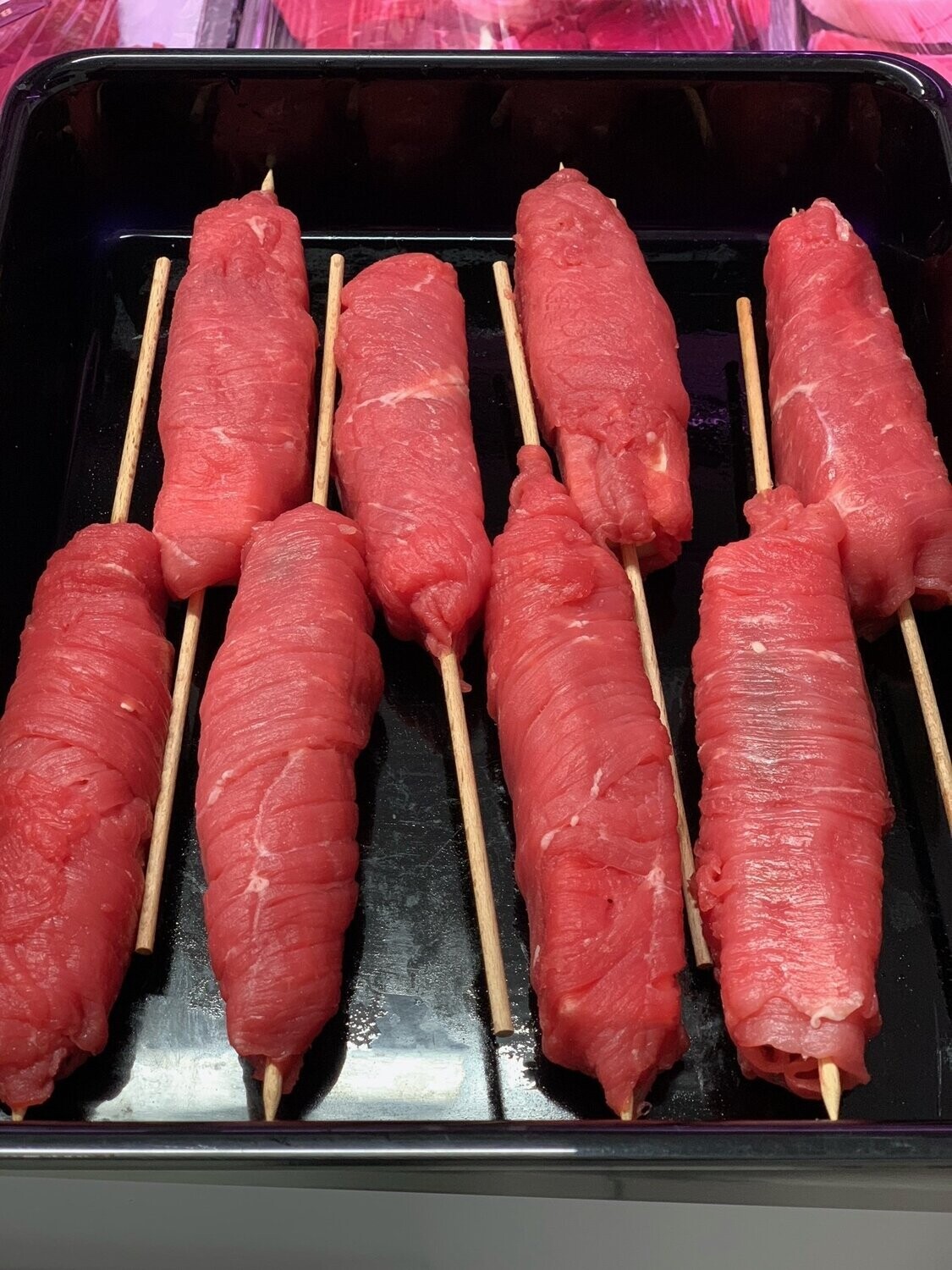 Brochettes de boeuf au fromage Brochettes de boeuf au fromage