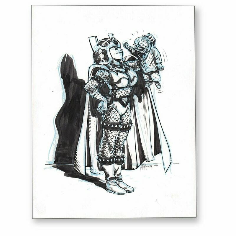 Barta - 8.5x11 Ink on bristol board