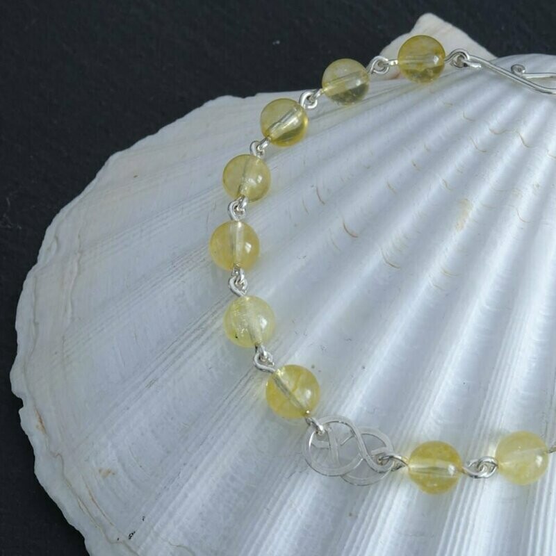 Bracelet citrine en argent