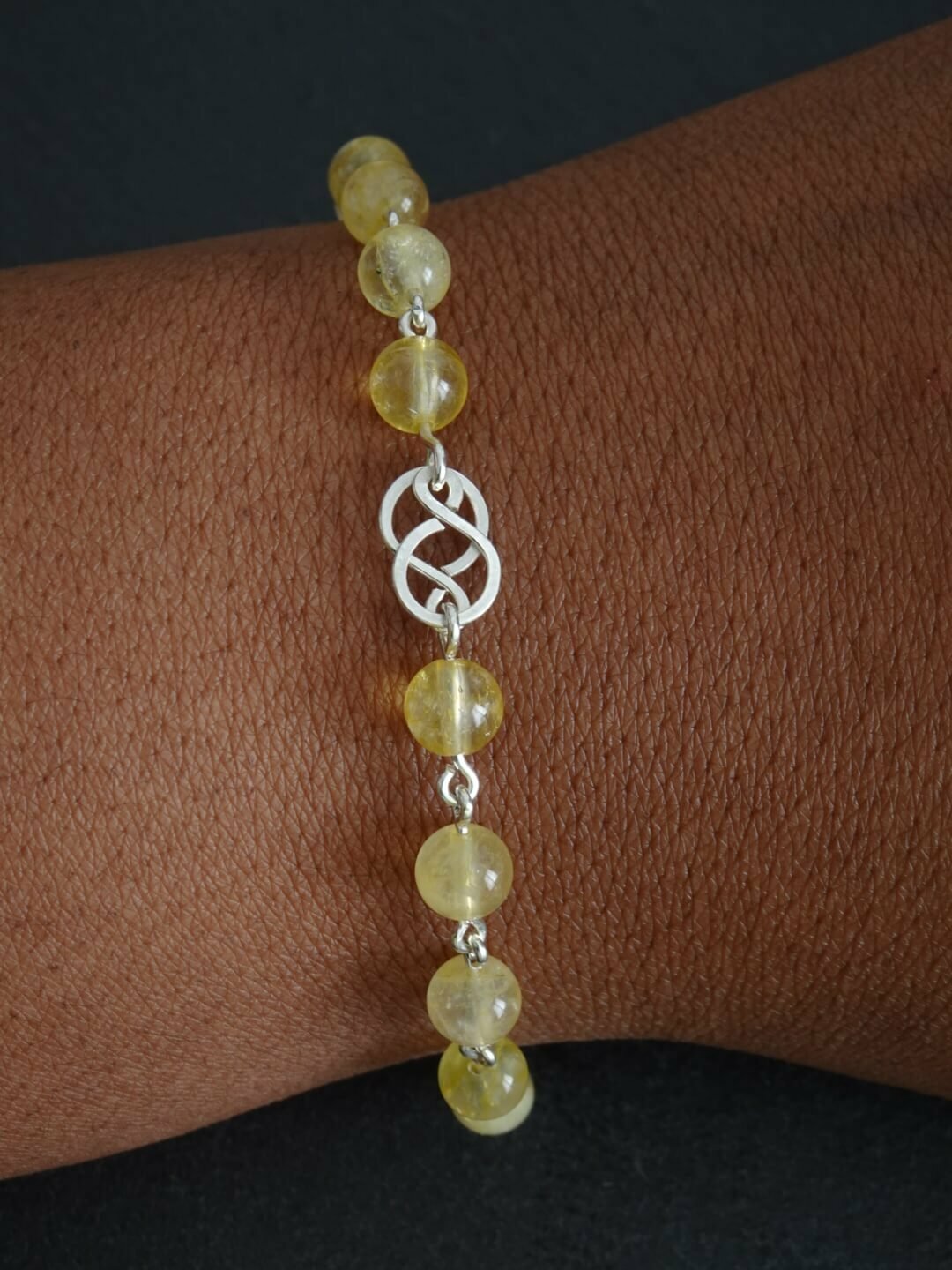 Bracelet citrine en argent