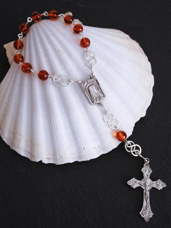 Chapelet dizainier ambre