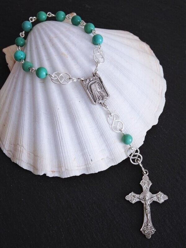 Chapelet dizainier turquoise