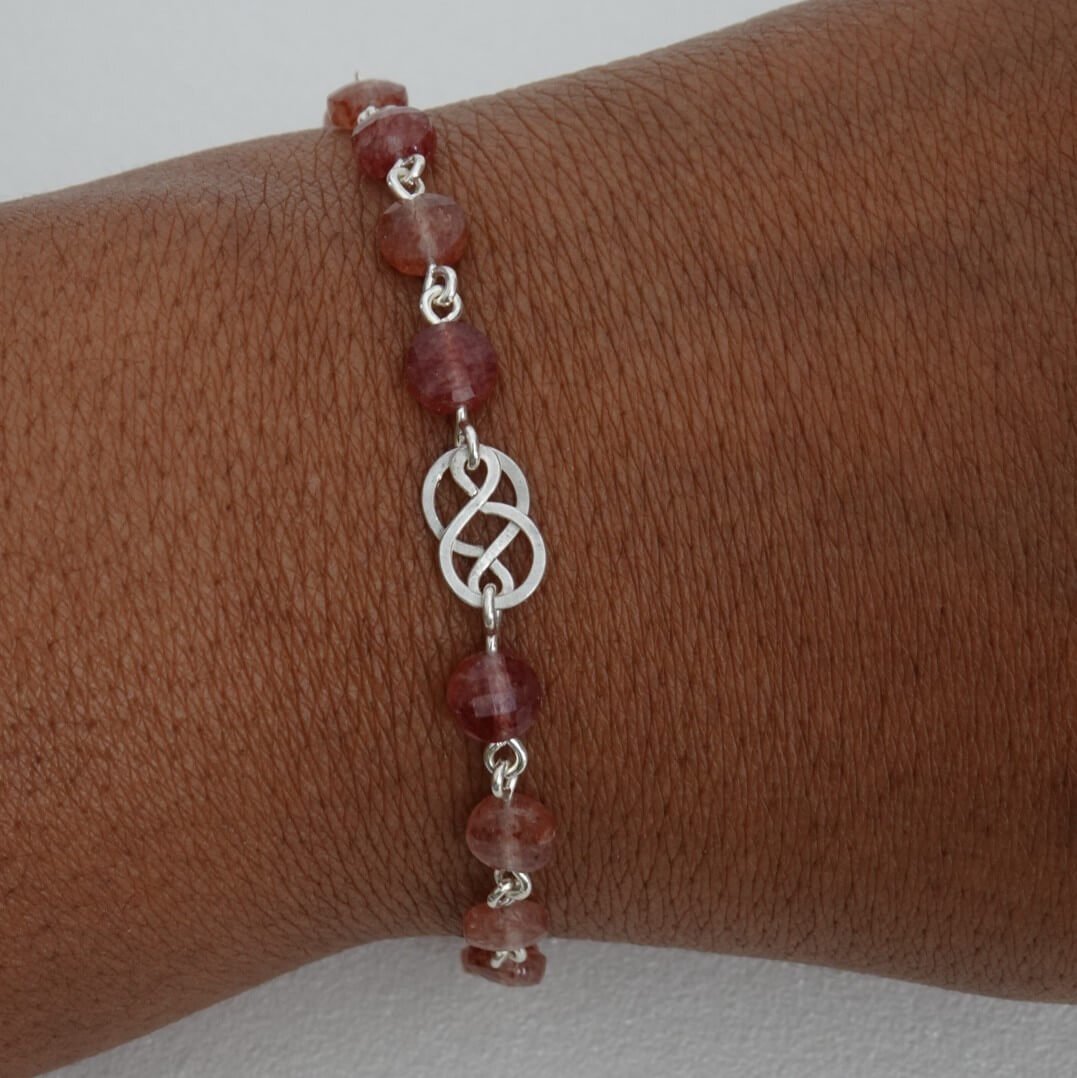 Bracelet quartz fraise