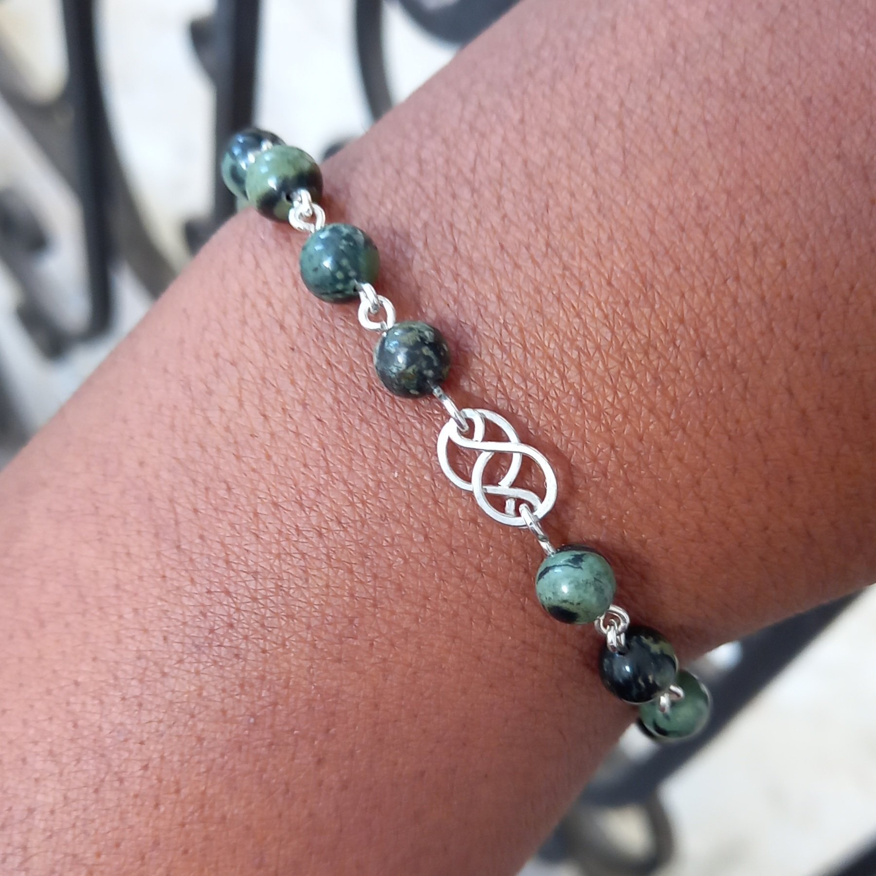 Bracelet jaspe kambaba