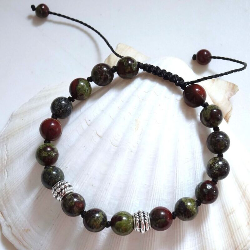 Bracelet jaspe sang de dragon