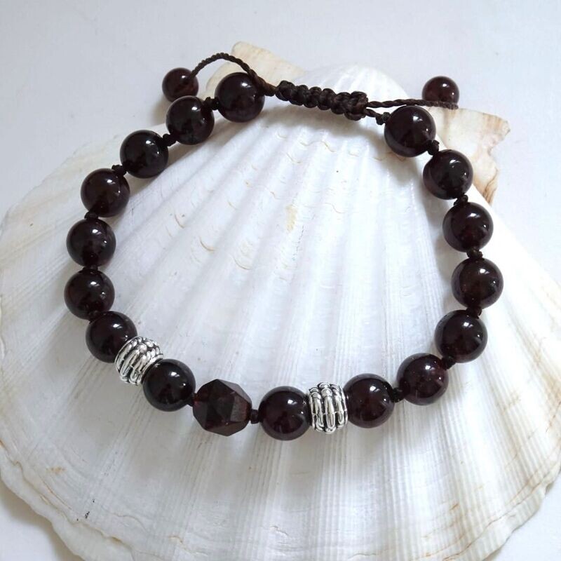 Bracelet grenat almandin