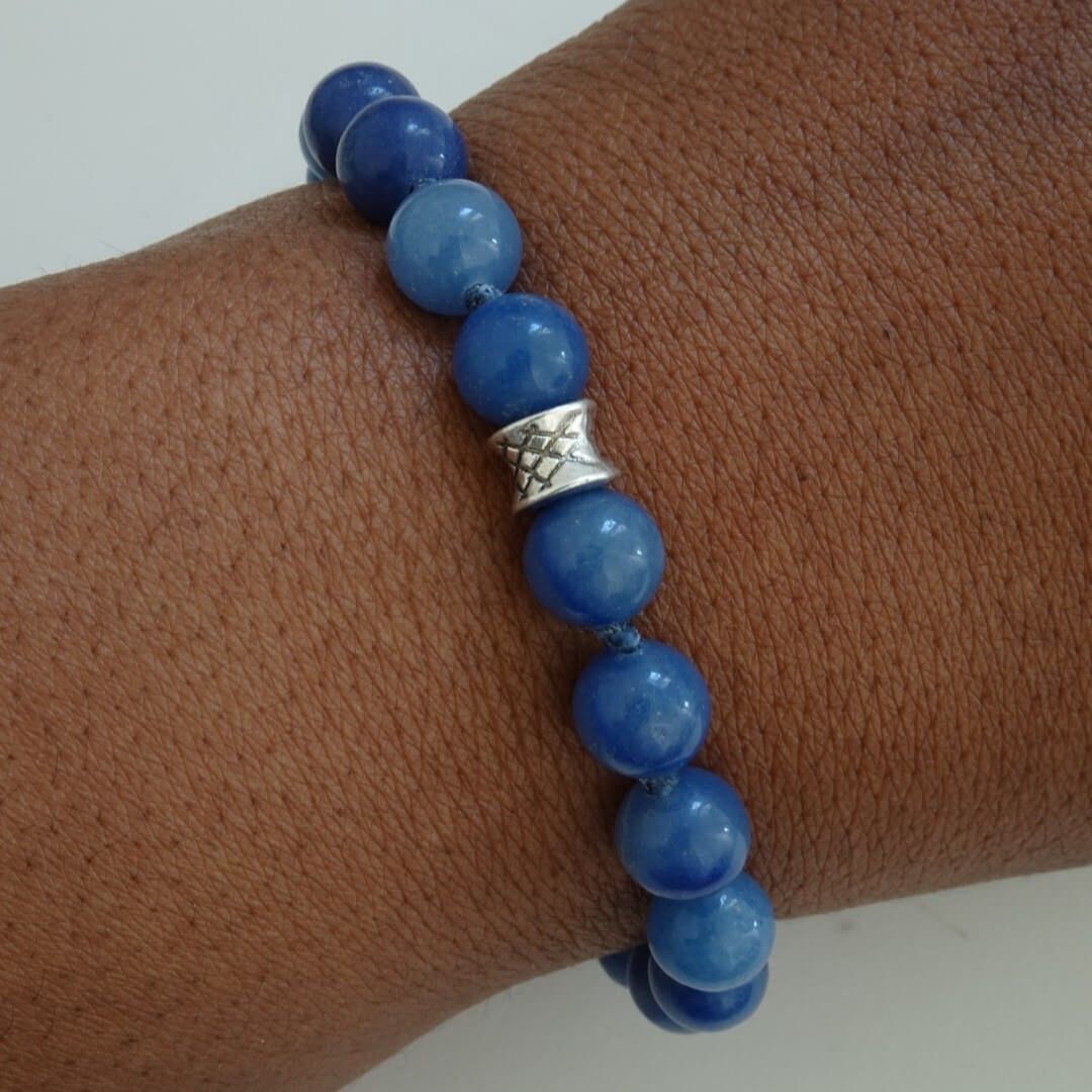 Bracelet aventurine bleue