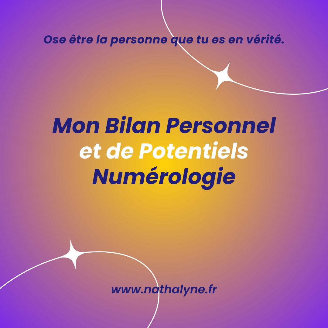 Mon Bilan Personnel et de Potentiels - Numérologie