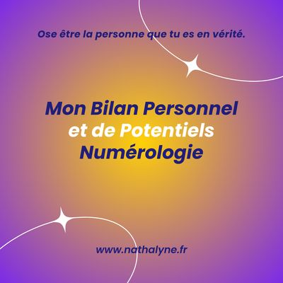 Mon Bilan Personnel et de Potentiels - Numérologie