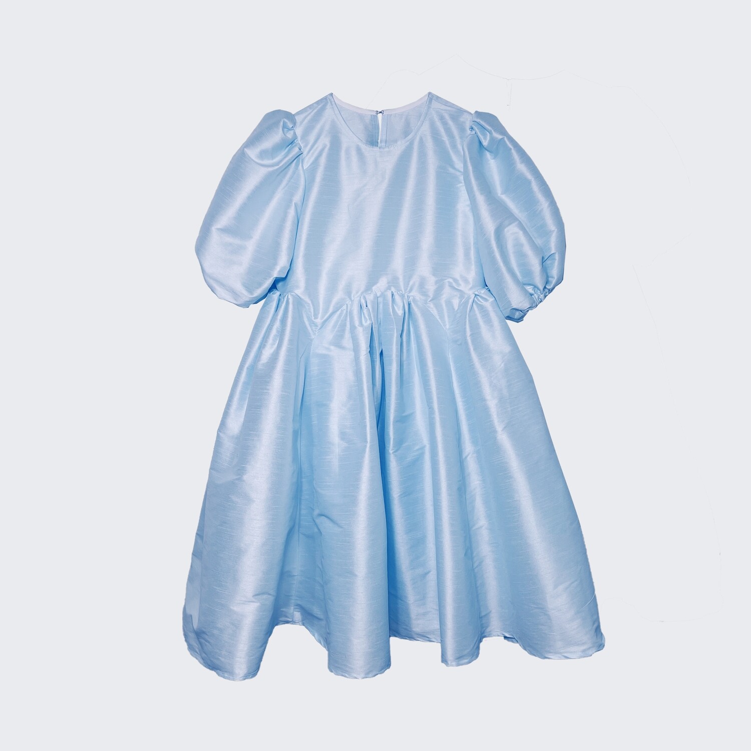 light blue symmetrical baby dress