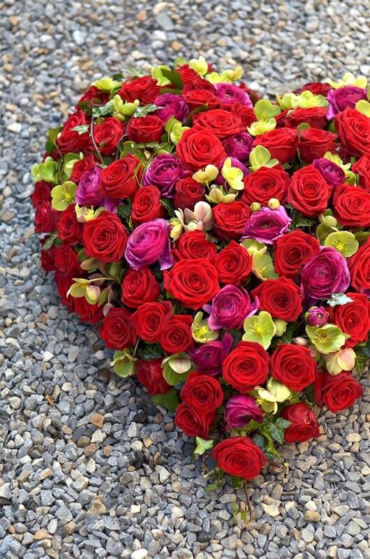 Amour éternel en cœur de Roses