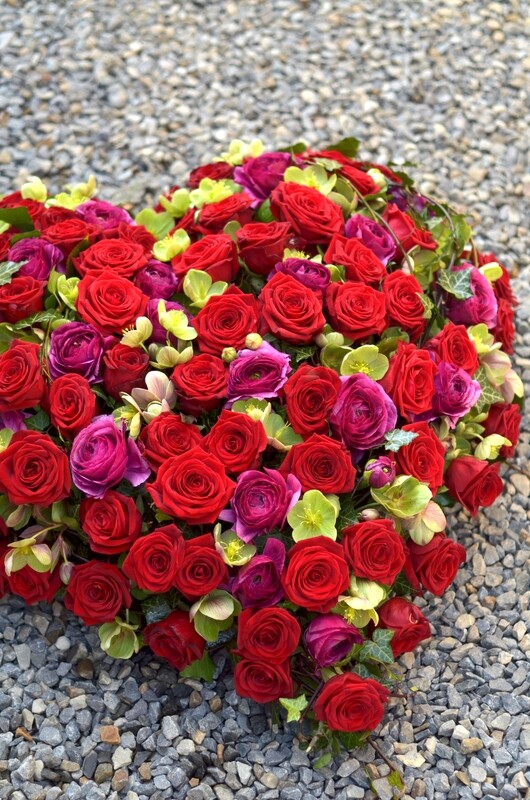 Amour éternel en cœur de Roses