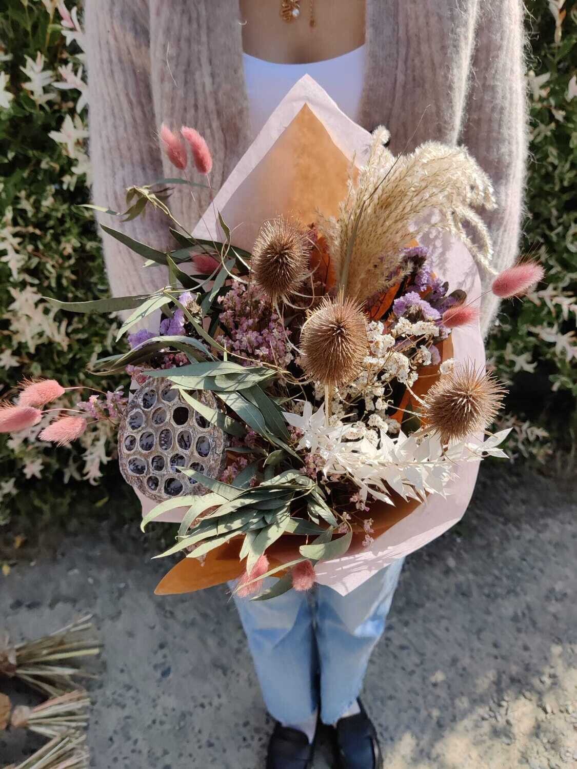 Bouquet séché Lotus