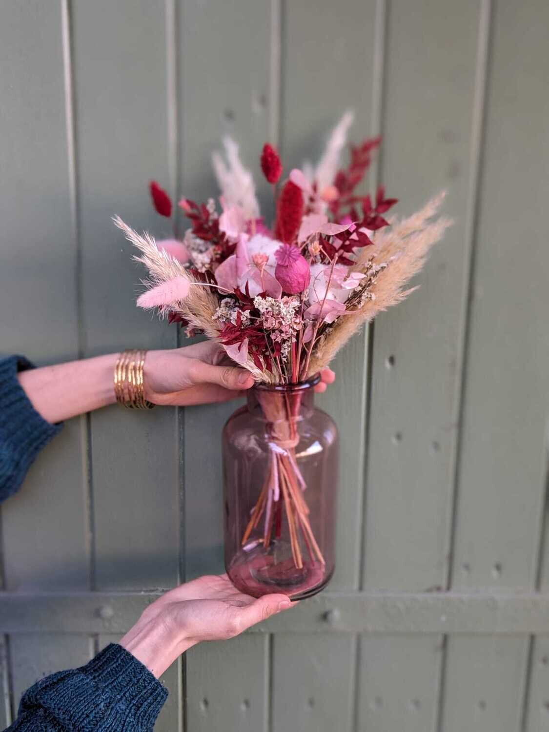 Bouquet Romance, vase inclus