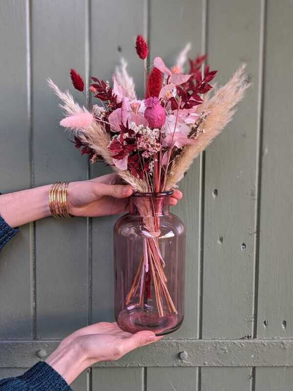 Bouquet Romance, vase inclus