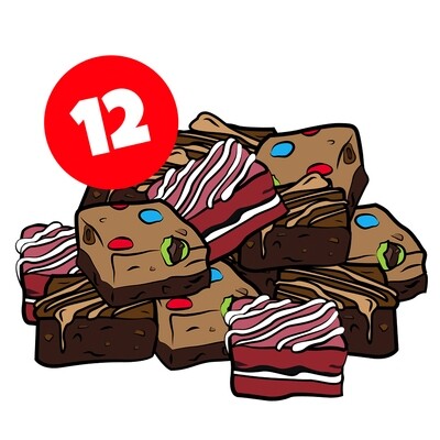 12 assorted brownies 12 assorted brownies