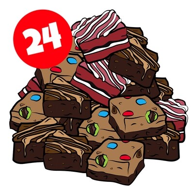 24 assorted brownies 24 assorted brownies