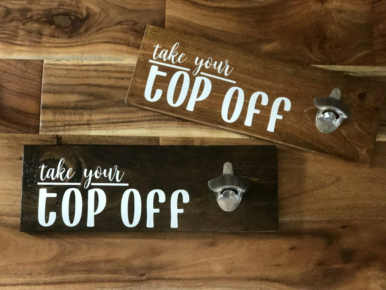 Take Your Top Off Bottle Opener