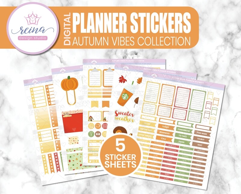 Digital Planner Stickers | Autumn Vibes