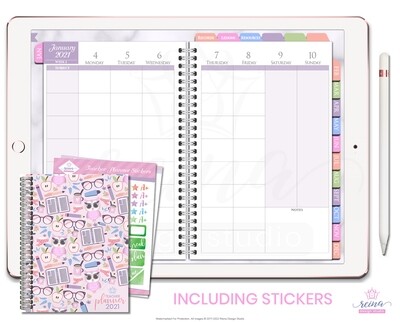 2021 Teacher Deluxe Digital Planner | Academic, Silver 2021 Teacher Deluxe Digital Planner | Academic, Silver