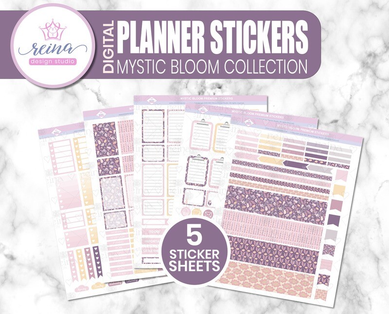 Digital Planner Stickers | Mystic Bloom Collection