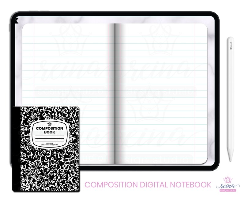 Composition Digital Notebook | Black | New Year New Me Collection
