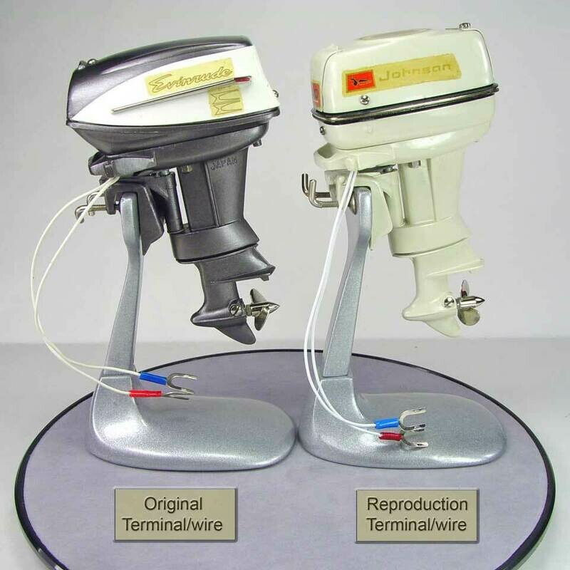 Terminals with wires for Vintage K&amp;O Toy Outboards*