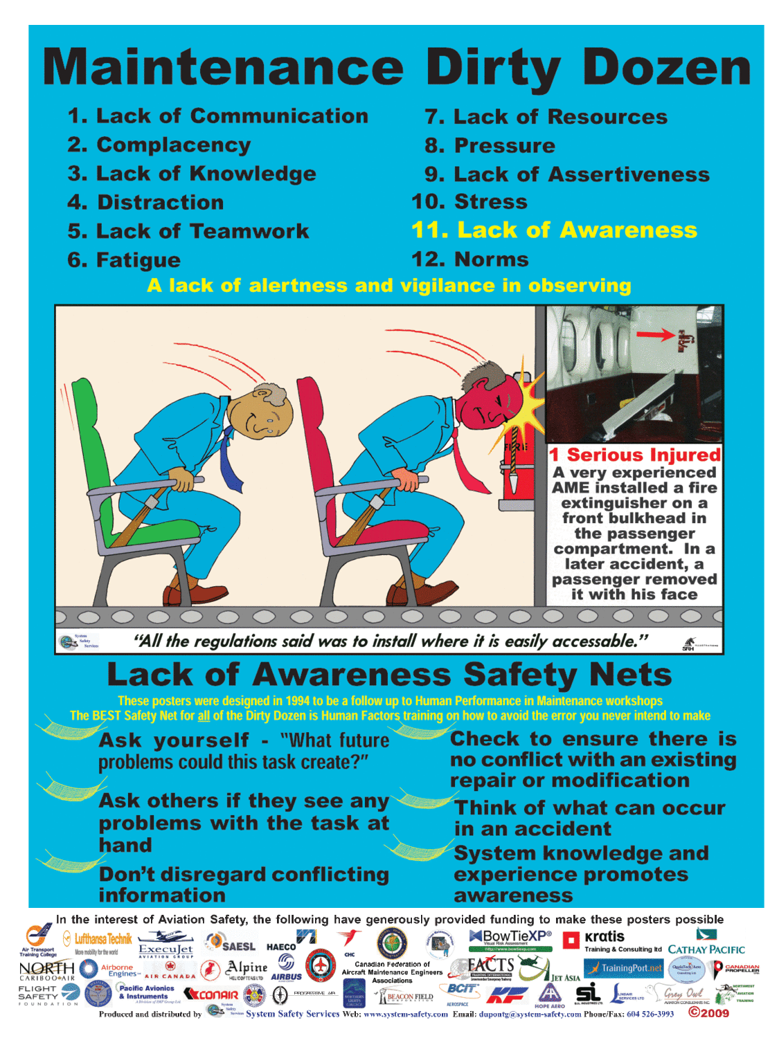 Compacency Safety Complacency Safety Poster