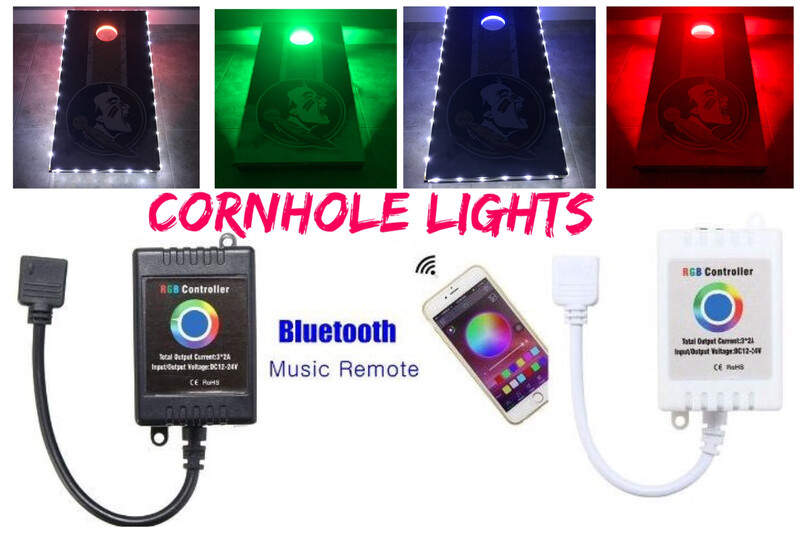 Bluetooth Controlled Cornhole Lights with 16 million Colors and  Motion Options