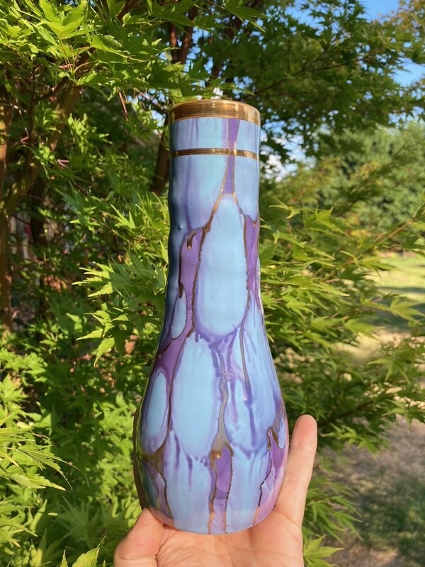 Ancient Creations Wheel-thrown Ceramic Bud Vase