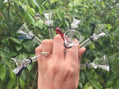 Glass Bowl Slide Set w/3 inch Downtube