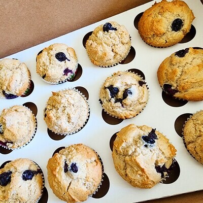 Blueberry Muffins, 1 Doz