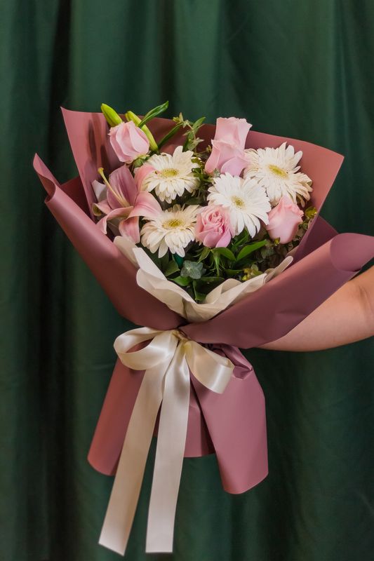 Ramo Lily+Rosas+Gerberas