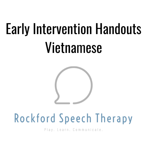 Early Intervention Language Strategies- Vietnamese