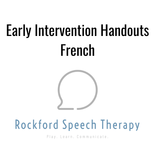 Early Intervention Handouts- French