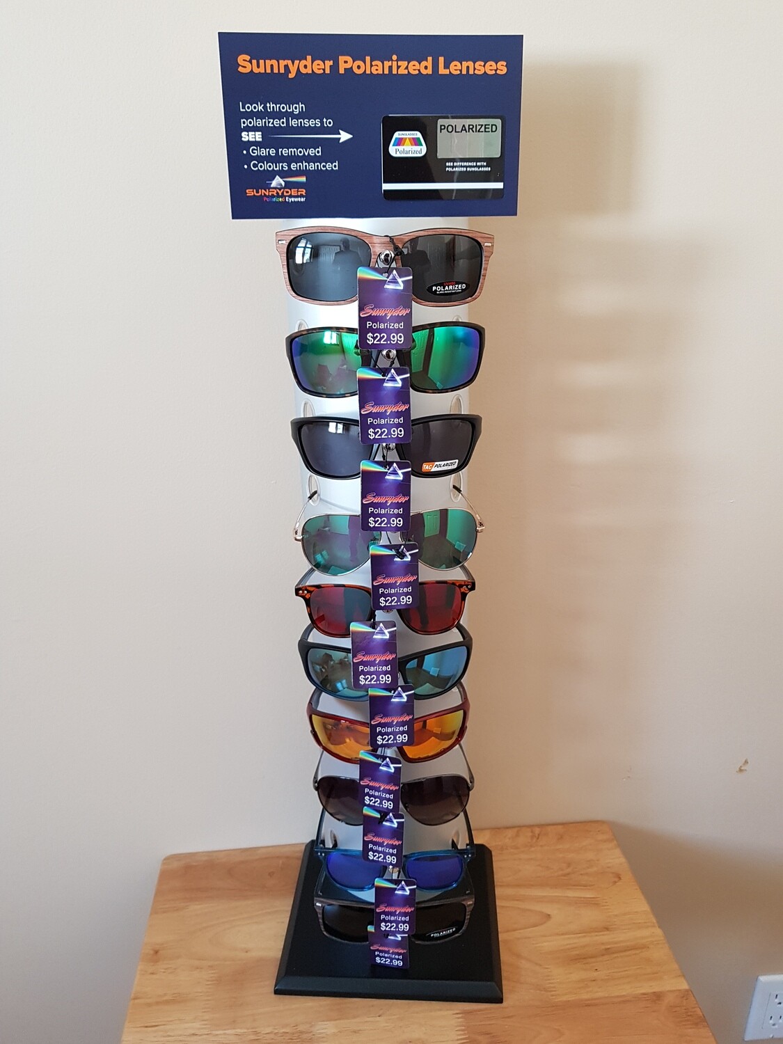 10 Unit Metal Counter Display