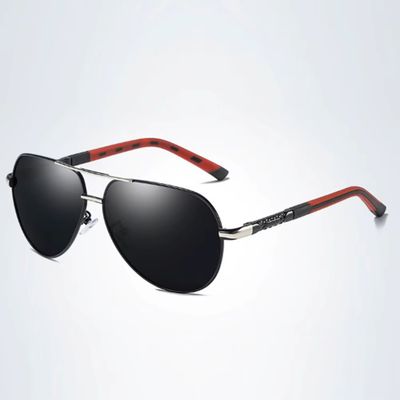 Teardrop  Polarized Aviator - Black