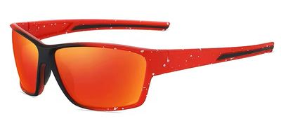 Premium polarized Sports Wrap - Red