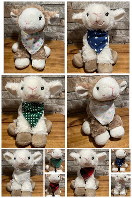 PERSONALIZED EASTER LAMB WITH BIB